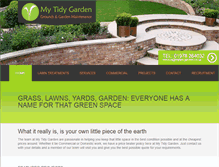 Tablet Screenshot of mytidylawn.co.uk